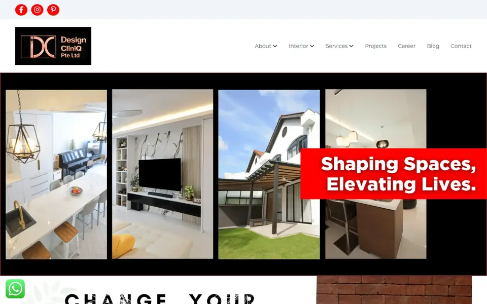 Design CliniQ website homepage, 4 Oct 2026