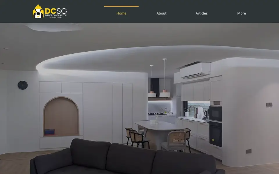 Direct Contractor Singapore website homepage, 4 Oct 2026