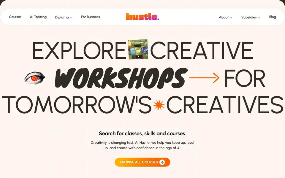 Hustle Singapore website homepage, 4 Oct 2026