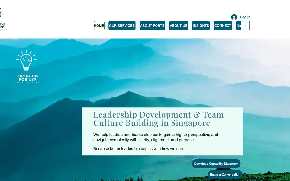 Strengths For Lyf website homepage, 4 Oct 2026