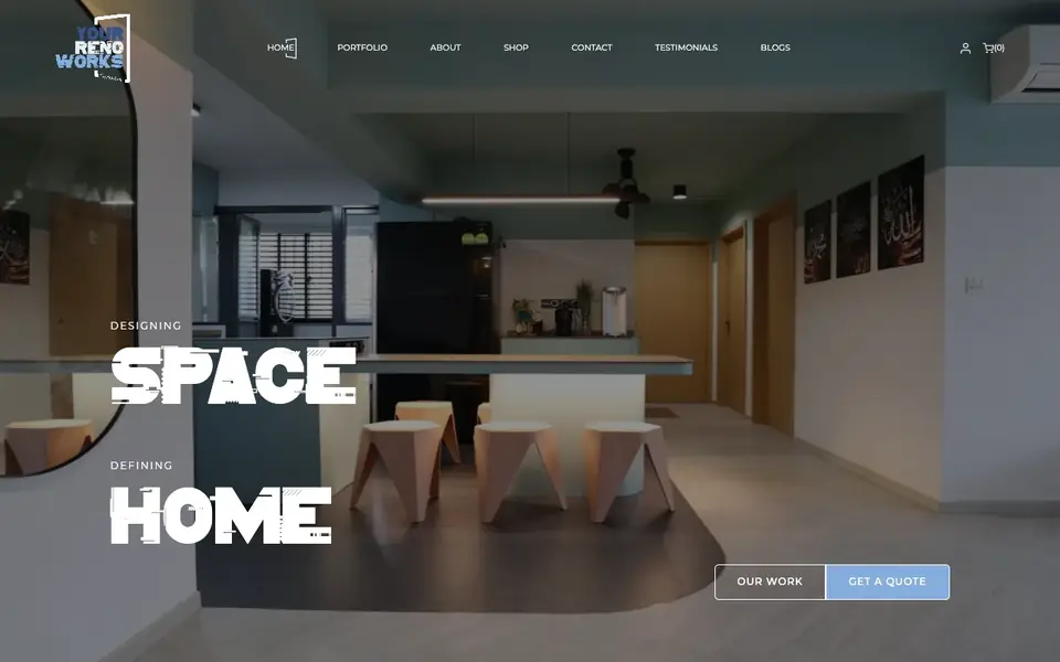 Your Reno Works website homepage, 4 Oct 2026