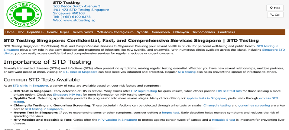 STD Testing Singapore