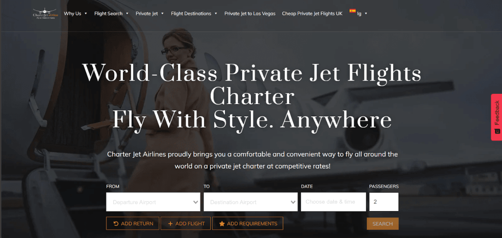 Charter Jet Airlines